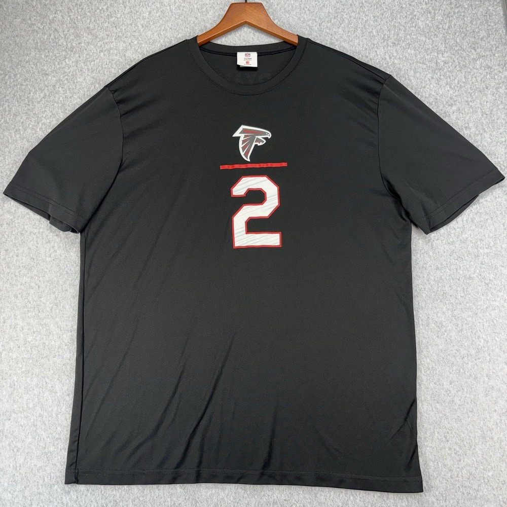 NFL Team Apparel‎ Atlanta Falcons #2 Matt Ryan Black Shirt Men's Size 2XL